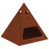 vidaXL Uguns bedre Brūna 50 x 50 x 51 cm Novecināts tērauds