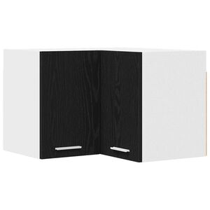 vidaXL Piekarams skapītis Melnā ozola un balta 57 x 57 x 40 cm