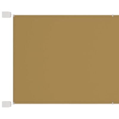 vidaXL vertikāla markīze, bēša, 100x360 cm, Oksfordas audums