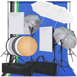 vidaXL fotostudijas apgaismojuma komplekts