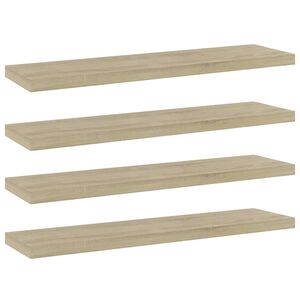 vidaXL plauktu dēļi, 4 gab., ozolkoka, 40x10x1,5 cm, inženierijas koks