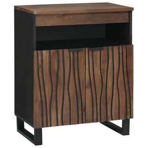 vidaXL Sideboard ar atvilktni Brūna 60 x 33 x 75 cm mango masīvkoks