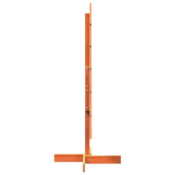 vidaXL koka Ziemassvētku eglīte vaska brūna 120 cm priedes masīvkoks