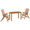 vidaXL Garden Dining Set Dabiska Cietā akācijas koks