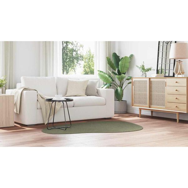 vidaXL Teritorijas paklāji HUARTE Meža zaļ&scaron; 120 x 170 cm Poliesters