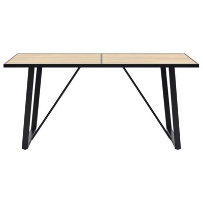 vidaXL virtuves galds, ozolkoka krāsa, 140x70x75 cm, MDF