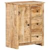 vidaXL kumode, 59x35x75 cm, neapstrādāts mango koks