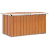 vidaXL Āra uzglabā&scaron;anas kaste koka 129 x 67 x 65 cm Cinkota tērauda