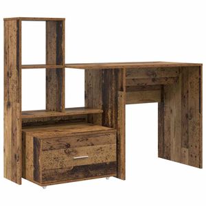 vidaXL Galds Vecs koks Inženierijas koks 131,5 x 50 x 106,5 cm