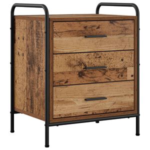 vidaXL Nakts skapītis Vecs koks 48 x 36,5 x 60 cm Inženierijas koks