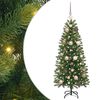vidaXL Mākslīgā Ziemassvētku eglīte su 150 LED Zaļa 120 cm PE un PVC