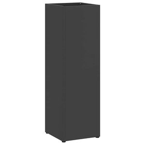 vidaXL Lietus lietussarga statīvs Melns 15,5 x 15,5 x 49 cm Tērauds
