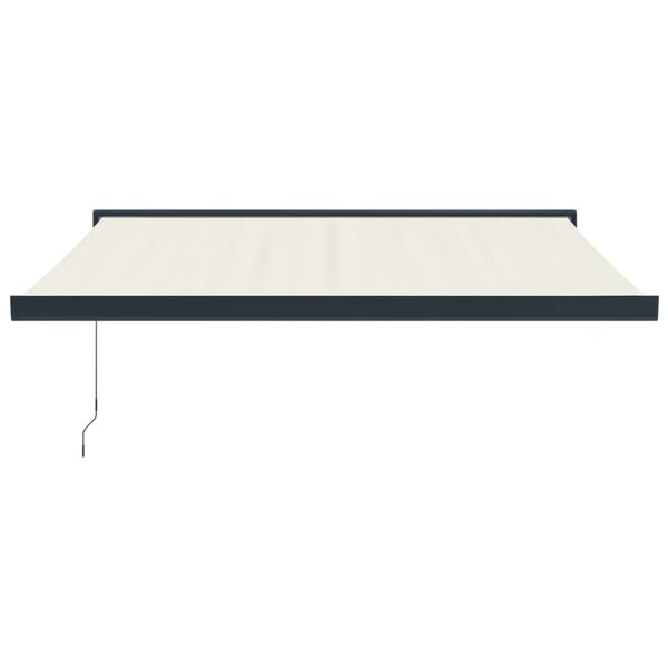 vidaXL izvelkama markīze, krēmkrāsas, 3,5x2,5 m, audums, alumīnijs