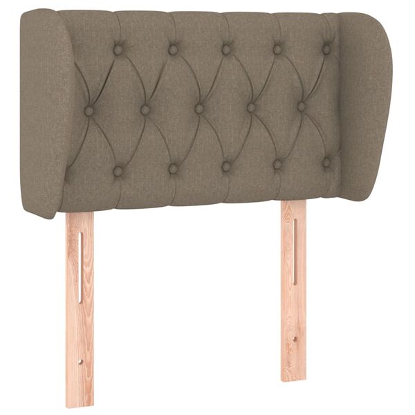 vidaXL galvgalis ar malām, 83x23x78/88 cm, pelēkbrūns audums