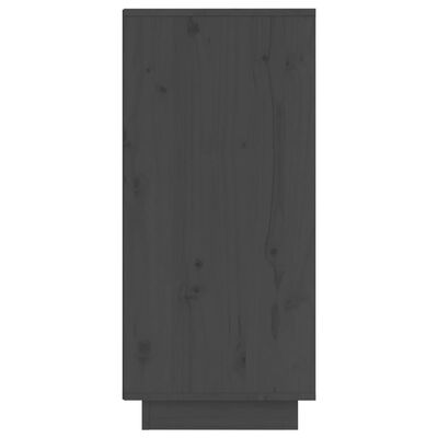 vidaXL kumodes, 2 gab., pelēkas, 31,5x34x75 cm, priedes masīvkoks