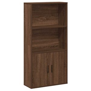 vidaXL grāmatu plaukts, brūna ozola, 60x24x120 cm, inženierijas koks