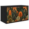 vidaXL Sienā montējams TV skapis ZAANDAM 69 x 33 x 40 cm Melns ozols
