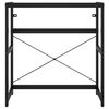 vidaXL vannasistabas izlietnes rāmis, melns, 79x38x83 cm, dzelzs