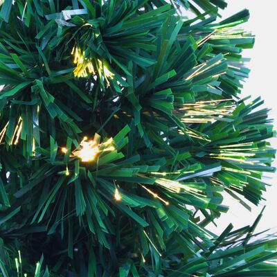 vidaXL mākslīgā Ziemassvētku egle, 64 cm, zaļa optiskā šķiedra