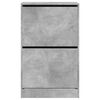 vidaXL apavu skapītis, betona pelēks, 60x34x96,5 cm, inženierijas koks