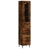 vidaXL augstais skapītis, ozolkoka, 34,5x34x180 cm, inženierijas koks