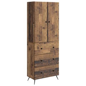 vidaXL Skapju komplekts 2 pcs Vecs koks 66 x 34,5 x 90 cm