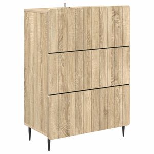 vidaXL Atvilktņu skapis Sonomas ozols 66 x 34,5 x 92 cm