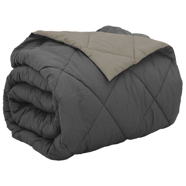 vidaXL Pilnas gada sega Gai&scaron;i pelēks un antracīts 200 x 200 cm
