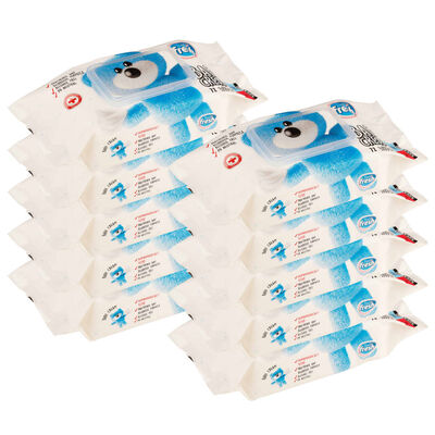 vidaXL bērnu mitrās salvetes, 10 iepakojumi, 720 salvetes