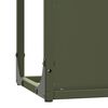 vidaXL Malkas plaukts Olive Green 25x25x80 cm Auksti velmēts tērauds