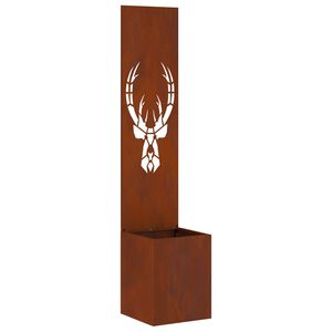 vidaXL Dārza privātuma ekrāns Rūsa 32 x 32 x 150 cm Novecināts tērauds