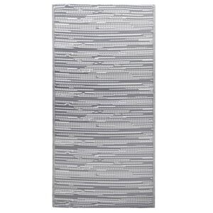 vidaXL āra paklājs, 160x230 cm, ARAKIL pelēks PP