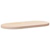 vidaXL galda virsma, 60x30x2,5 cm, ovāla, masīvkoks, priede