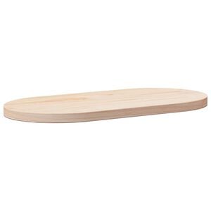 vidaXL galda virsma, 60x30x2,5 cm, ovāla, masīvkoks, priede