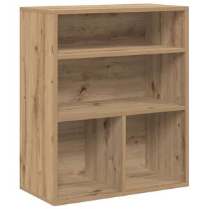 vidaXL grāmatu plaukts, koka krāsa, 60x30x71,5 cm, inženierijas koks