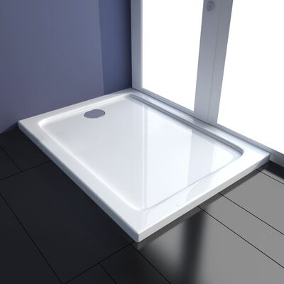 vidaXL dušas pamatne, tvertne, taisnstūra forma, ABS, 80x100 cm