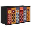 vidaXL Sienā montējams TV skapis ESSEN 69 x 33 x 40 cm Melns ozols