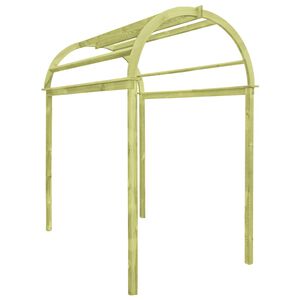 vidaXL špaleru arka / pergola, 125x150x235 cm, impregnēts priedes koks