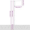 vidaXL Polijas karogs un masts, 5,5 m, alumīnijs