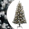 vidaXL Mākslīgā Saliekamā Ziemassvētku Egle 120 cm 150 LED Silti balts
