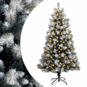 vidaXL Mākslīgā Saliekamā Ziemassvētku Egle 120 cm 150 LED Silti balts