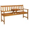 vidaXL Dārza sols 158 x 55 x 89 cm Cietā akācijas koks Dabiska