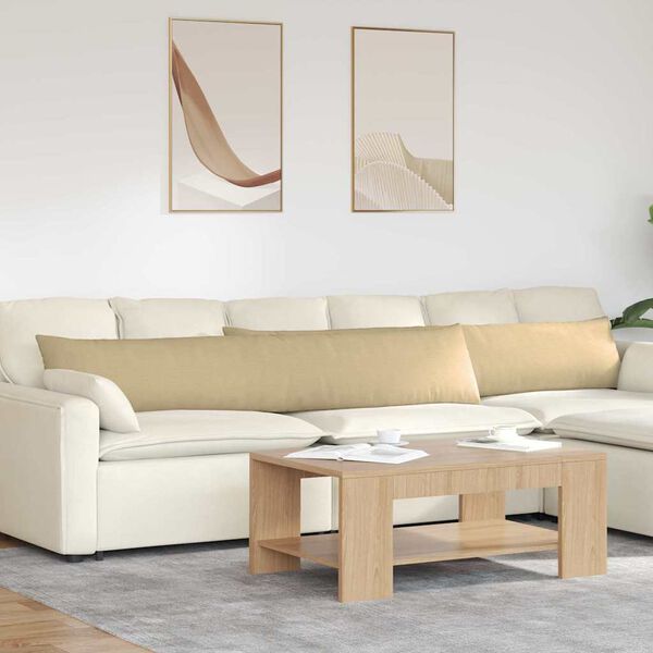 vidaXL Dīvāna spilveni 2 pcs Pelēki zaļa 200 x 40 cm Korduroja audums