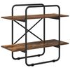 vidaXL Grāmatu plaukts 2 līmeņi 80 x 35 x 70 cm PB Kūpināts ozols