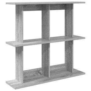 vidaXL Sienas plaukts Pie sienas Pelēks Sonoma 80 x 20 x 75 cm