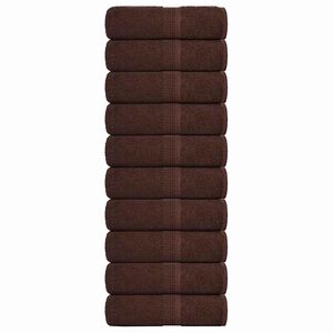 vidaXL dvieļi, FROGN, 10 gab., brūni, 30x30 cm, 360 g/m&sup2;