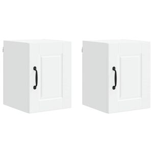 vidaXL Sienas skapis PORTO 2 pcs Balts 30 x 31 x 40 cm