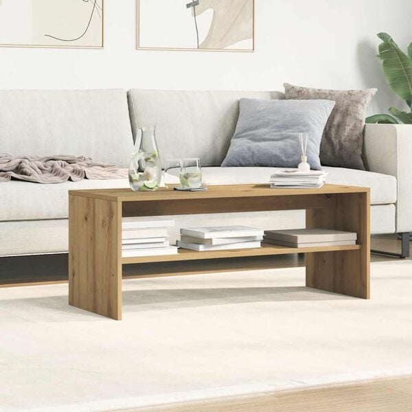 vidaXL TV skapītis, koka krāsa, 100x40x40 cm, inženierijas koks