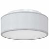 vidaXL Griestu lampa ar prožektoriem Pelēka 30 x 30 x 13,5 cm audums