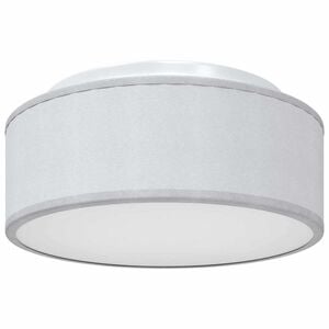 vidaXL Griestu lampa ar prožektoriem Pelēka 30 x 30 x 13,5 cm audums